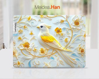 Lenovo Yoga 6 13 Skin Computer Accessories Custom Decal Cute Gift Golden Bird Design For Lenovo Slim Legion Yoga Thinkbook Ideapad Thinkpad
