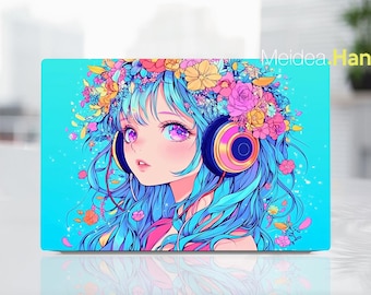 Dell Inspiron 3520 Laptop Skin Custom Decal Unique Sticker Gift Blue Girly Design for Xps Alienware Latitude Inspiron Precison Vostro