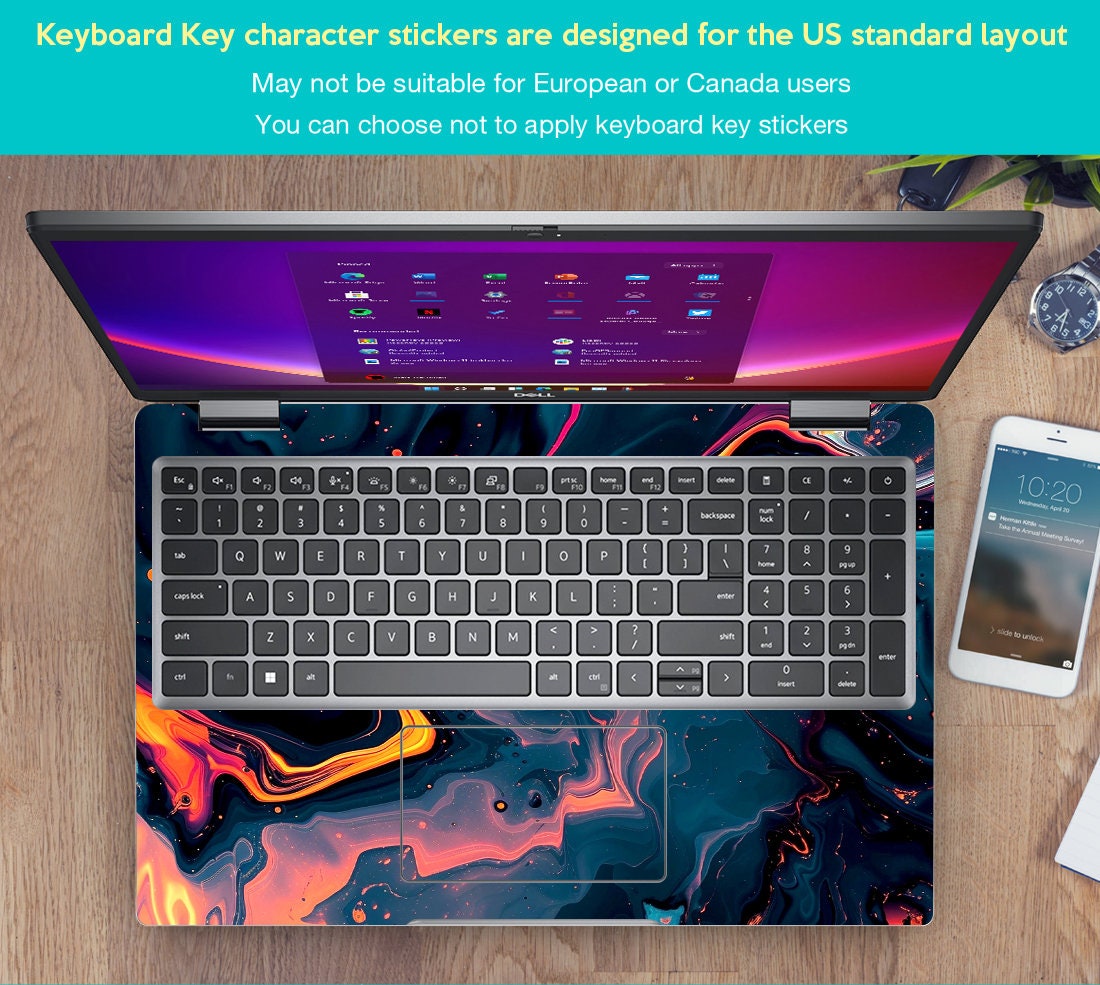 Laptop Haut zu schützen Dell Precison Vinyl Aufkleber anpassbare ...