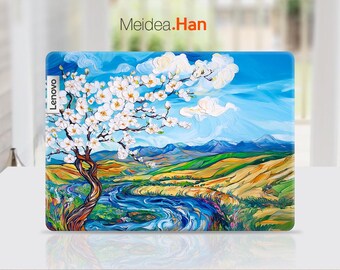 Lenovo Laptop Skin Flex 5 15 Personalized Decal Custom Flower Oil Painting Design For Lenovo Slim Legion Ideapad Yoga Thinkbook Thinkpad