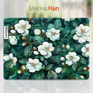 Lenovo Yoga Skin thinkpad X1 Personalized Customizable Nature Green Plants For Women For Lenovo Slim Legion Ideapad Yoga Thinkbook Thinkpad