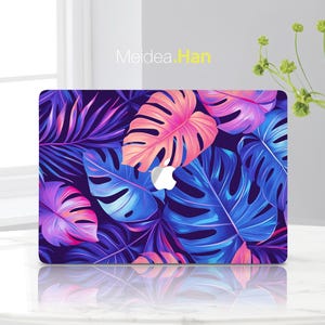 Apple Laptop Accessorie Macbook Pro 14 A2779 Custom Gift Unique Artistic Palm Leaf Design Protective Skin Mac Decal Personalized Art Sticker
