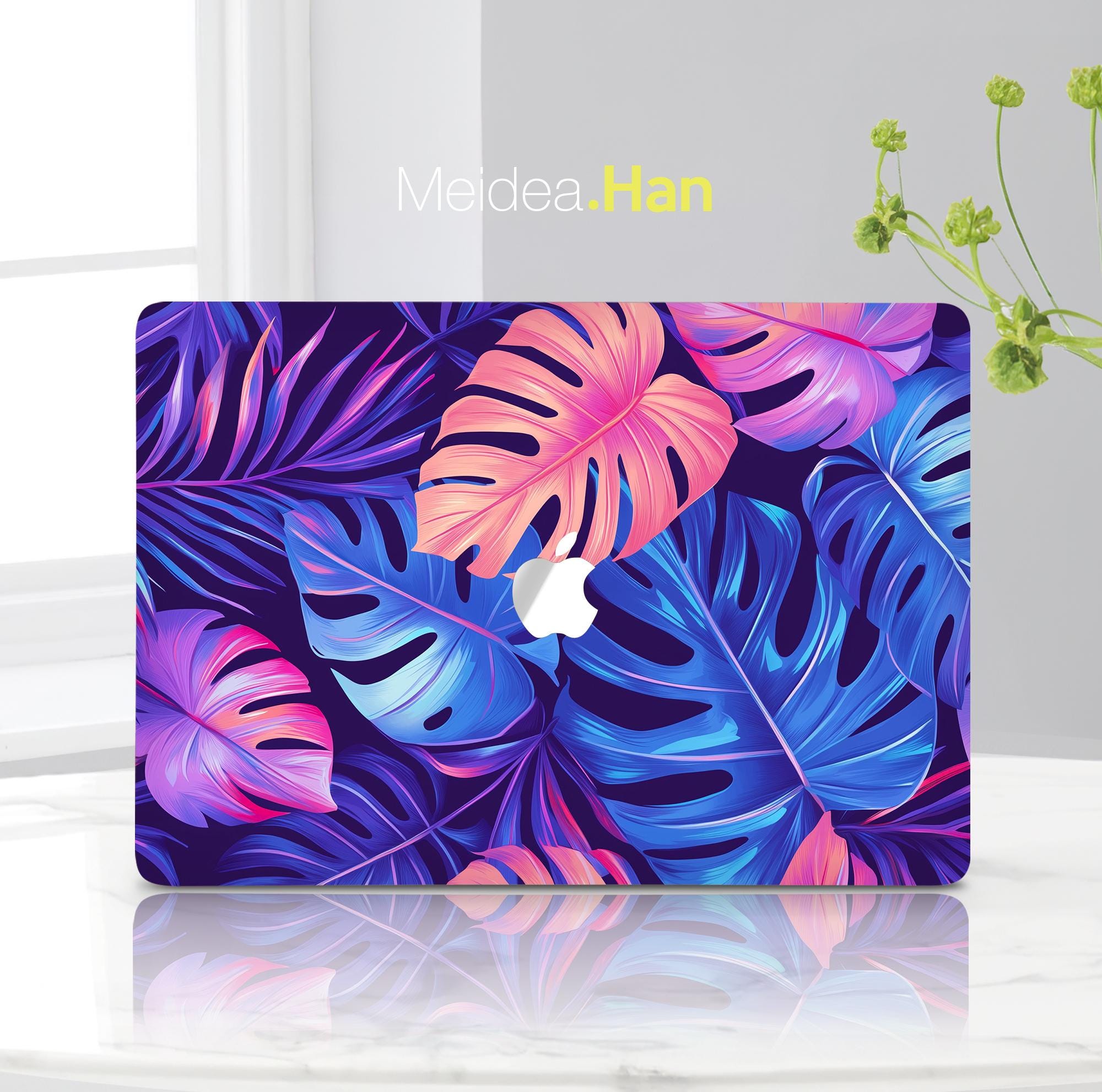 Apple Laptop Accessorie Macbook Pro 14 A2779 Custom Gift Unique Artistic Palm Leaf Design Protective Skin Mac Decal Personalized Art Sticker