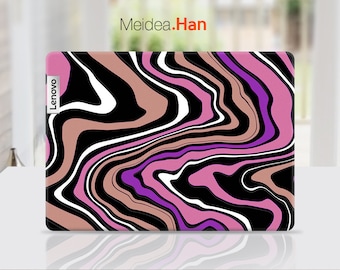 Lenovo Legion 5 Skins, Personalized Gift Pink Curve Vinyl Decal for Lenovo Slim Legion Ideapad Yoga Thinkbook Thinkpad