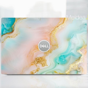 Adhesivo protector superior para portátil Dell XPS 9350, adhesivo personalizado, diseño artístico de mármol, regalo exclusivo para XPS Latitude Inspiron Alienware Precison