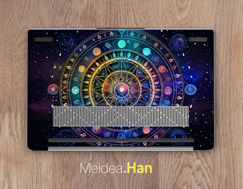 Custom Laptop Skins Dell Vinyl Decal Personalization Astrology Patterns ...