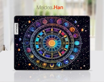 Custom Laptop Skins Lenovo Decals Personalization Astrology patterns divinatory art Designs For Legion Yoga Thinkpad Thinkbook Ideapad