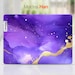 Skin Personnalisé Pour Lenovo Yoga 710 11.6" - Vinyle Galaxy Violet Lune - Protection Et Style