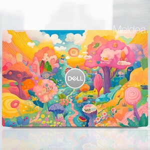 Dell Laptop Skin Personalized Stickers Customizable Decals Fantasy Colors Vinyl Gift for Women for Xps Latitude Inspiron Vostro Precision