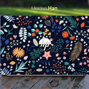 Hp Laptop Skin Envy X360 15 Personalized Customizable Black Marble Vinyl Gifts For Her For Spectre Envy Pavilion Victus Omen Elite Probook