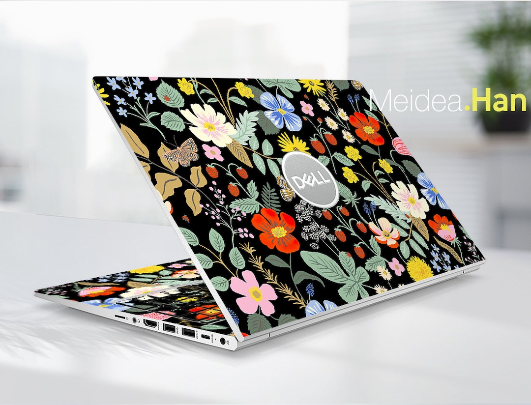 Dell Laptop Skins Latitude 5520 Personalized Customizable Flowers Fine