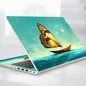 Dell Laptop Decal Latitude 7450 Personalized Custom Butterfly Vinyl Gift for Women for Xps Latitude Inspiron Vostro Alienware Precision
