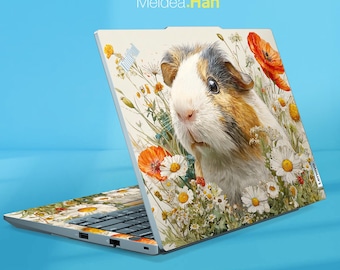 Custom Laptop Accessories Thinkpad P16s Gen 3 Vinyl Decal Cute Guinea Pig Design for Lenovo Legion Thinkpad Thinkbook Ideapad