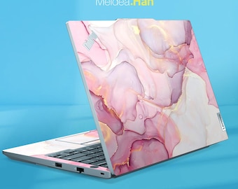 Laptop Sticker Thinkpad E14 Gen 6 Vinyl Decal for Laptop Protective Film Pink Marble for Slim Legion Ideapad Yoga Thinkbook Thinkpad