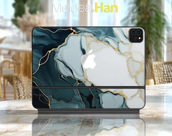 Ipad 11Inch Keyboard Decal Apple Magic Marble Skin for Magic Keyboard Smart Keyboard Folio Smart Folio Magic Keyboard Folio Vinyl