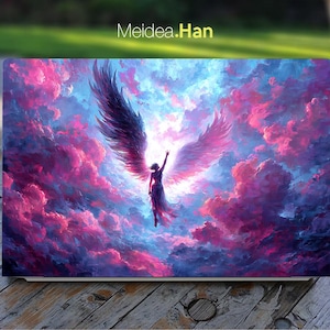 HP 15-fd Laptop Decal Personalized Gift Custom Angel Sticker Pattern Vinyl Decal for Spectre Envy Pavilion Victus Omen Elite Probook