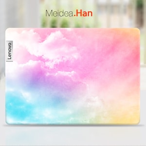 Lenovo Yoga 7i 16 Skin Watercolor Painting Vinyl Pink Gift For Women  For Lenovo Slim Legion Ideapad Yoga Thinkbook Thinkpad