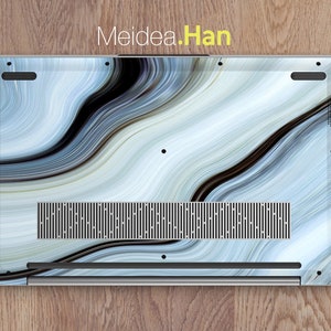 Laptop Skin Hp Elitebook 840 Personalized Customizable Gray Marble ...