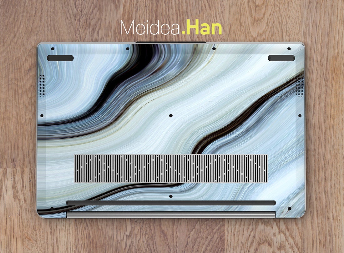 Laptop Skin Hp Elitebook 840 Personalized Customizable Gray Marble ...