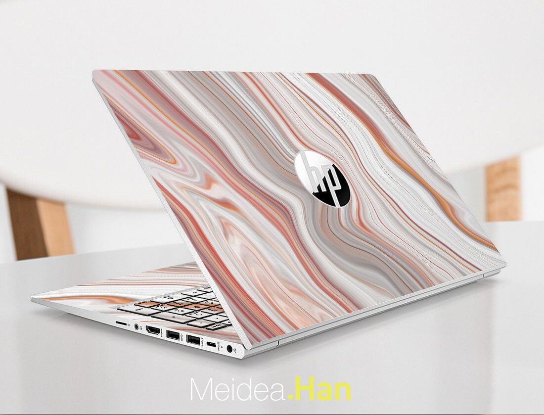 Hp Laptop Skins 14 Inch Personalized Customizable Marble Texture Brown Vinyl for Spectre Envy Pavilion Victus Omen Elite Probook Etsy