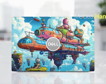Laptop Film Dell Custom Decal Personalized Gift Creative Sky City Pattern for XPS Alienware Latitude Inspiron Precison Vostro