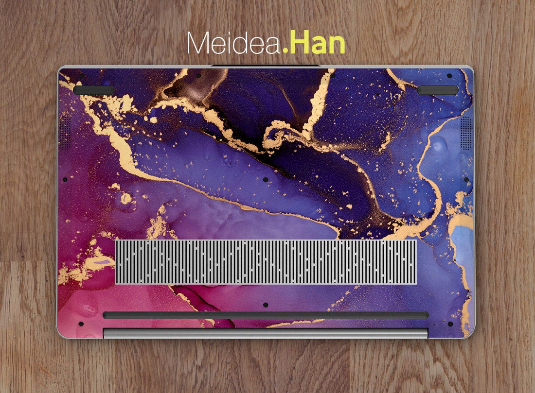 Hp Laptop Skin Elitebook Personalized Customizable Purple Marble Vinyl ...