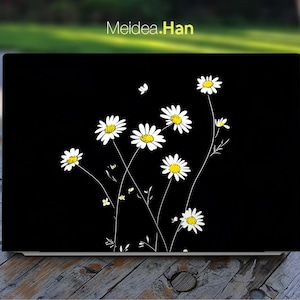 Hp Laptop Film Skin Personalized Sticker Custom Gift Vinyl Decal Daisy Cartoon Design for Spectre Envy Pavilion Victus Omen Elite Probook