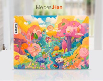 Lenovo Laptop Skin Yoga 9 2-in-1 Custom Decal Colorful Animation Pattern Design Gift for Lenovo Slim Legion Ideapad Yoga Thinkbook Thinkpad