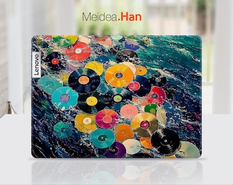 Laptop Schutzfolie Lenovo Legion 7 16IRX9skin Geschenk Art Color Rekord Design für Lenovo Slim Yoga Legion Idealpad Thinkbook Thinkpad