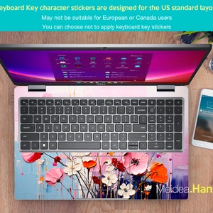 Housse personnalisée pour ordinateur portable Accessoires Hp Cadeau unique Motifs de fleurs roses Motifs de peinture à l'huile pour Spectre Envy Pavilion Victus Omen Elite Probook image 5