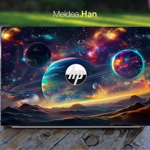 Laptop Skin Hp Omen 17-Zoll-Aufkleber Personalisierung Aufkleber Geschenk Bunte Planeten Design Für Spectre Envy Pavilion Victus Omen Elite Probook