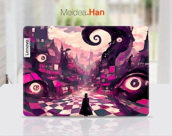 Lenovo Laptop Skin Unique Street Design Laptop Accessories Vinyl Decal Gift for Mom for Lenovo Slim Legion Ideapad Yoga Thinkbook Thinkpad
