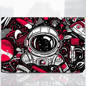 Pegatina protectora para teclado de portátil Dell, personalizada, regalo de cumpleaños, diseño de astronauta de dibujos animados para XPS, Latitude, Inspiron, Alienware, Precison