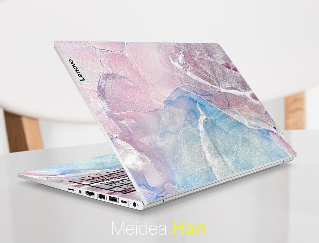 Lenovo Thinkpad Cover Skin Decals Personalized Gift Colorful Marble ...