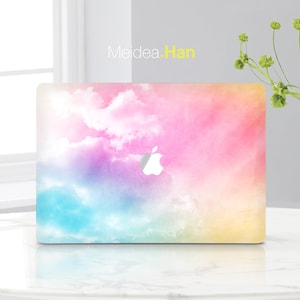 Macbook Skin Apple Laptop Accessorie Personalized Gift For Mom Cloud Design Decal for Mac Stylish Custom Decal Protector Vinyl Apple Sticker