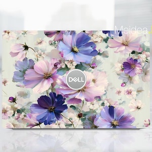 Folia ochronna na laptopa Dell Latitude 7450, spersonalizowany prezent z estetycznym wzorem kwiatowym do laptopa XPS Alienware Latitude Inspiron Precision Vostro