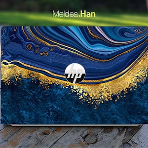 Hp Laptop Skin Hp Pavilion 14 Skin Personalized Customizable Blue Vinyl Sticker for Spectre Envy Pavilion Victus Omen Elite Probook