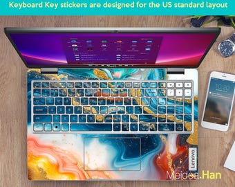 Lenovo 15インチノートパソコンスキンシール カスタムステッカー