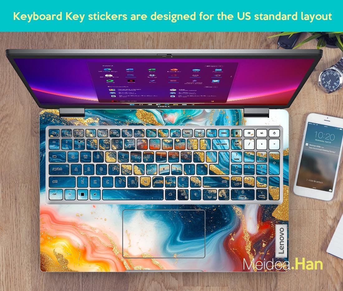 Lenovo 15インチノートパソコンスキンシール カスタムステッカー