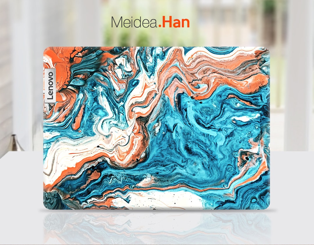 Laptop Skins Lenovo Ideapad Decals Personalized Gift Unique Art Designs Abstract Patterns for