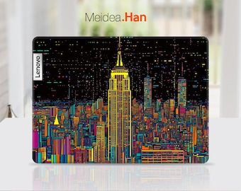 Custom Laptop Skin Lenovo Legion 7 Accessories Personalized Colorful High-Rise Design for Legion Yoga Thinkpad Thinkbook Ideapad Series