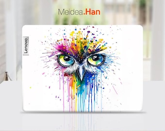 Calcomanía personalizada para Lenovo Yoga 7 16. Vinilo con diseño de ojo de búho para Lenovo Slim, Legion, Ideapad, Yoga, Thinkbook y Thinkpad.