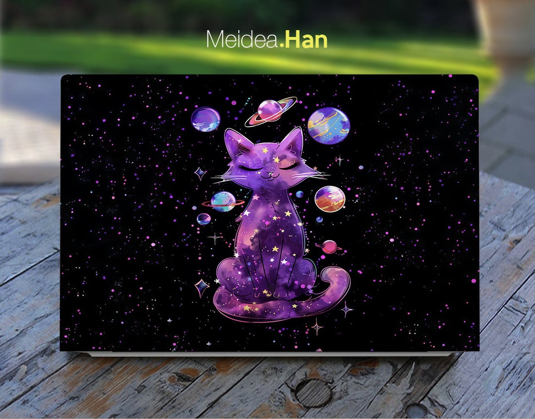 Hp Pavilion Laptop Skin Personalized Customizable Artistic Cat Pattern ...