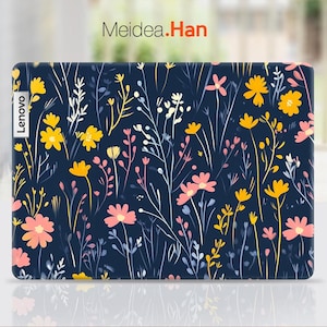 Lenovo Yoga Skin Custom Decal Personalized Gift Small Floral Art Design Vinyl Sticker for Lenovo Slim Legion Ideapad Yoga Thinkbook Thinkpad