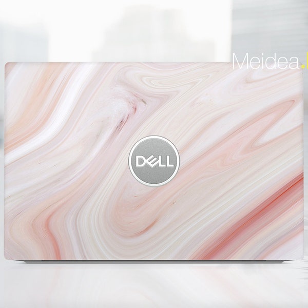 Dell Laptop Skin Personal Customizable Pink Marble Texture Vinyl decal gifts for her For Women For Xps Latitude Inspiron Vostro Precision