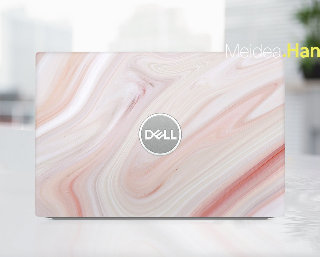 Dell Laptop Skin Personal Customizable Pink Marble Texture Vinyl decal gifts for her For Women For Xps Latitude Inspiron Vostro Precision
