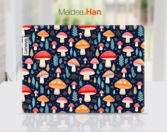 Laptop Skins Lenovo Thinkpad Vinyl Decal Personalized Customizable Red Cute Mushroom Pattern For Yoga Legion Thinkpad Thinkbook Ideapad