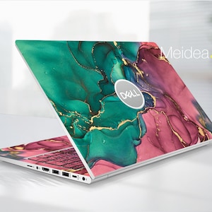 Dell precision 5520 skin Personalized customizable colored marble Vinyl Sticker for XPS Latitude Inspiron Vostro Alienware Precision