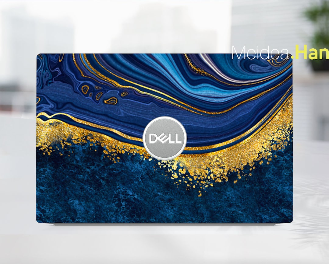 Dell Laptop Decals Inspiron 15 Skin Personalized Customizable Blue