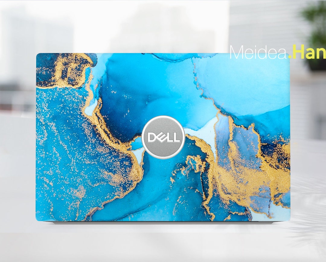 Dell Laptop Decals Dell Xps 15 9500 Skin Personalized Customizable Blue